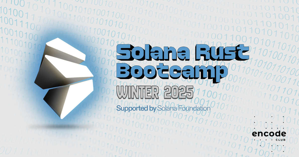 Rust Solana Code Solana Rust Bootcamp: Winter 2025